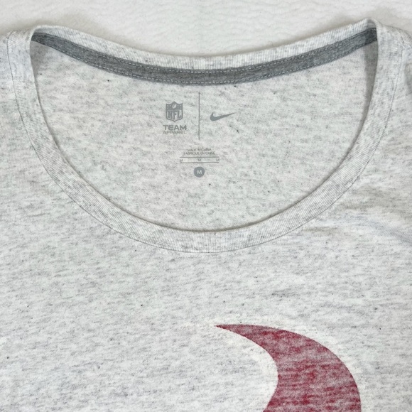 NFL Juniors White Houston Texans Team‎ Leader V-Neck Long Sleeve T-Shirt Size M - Picture 7 of 12